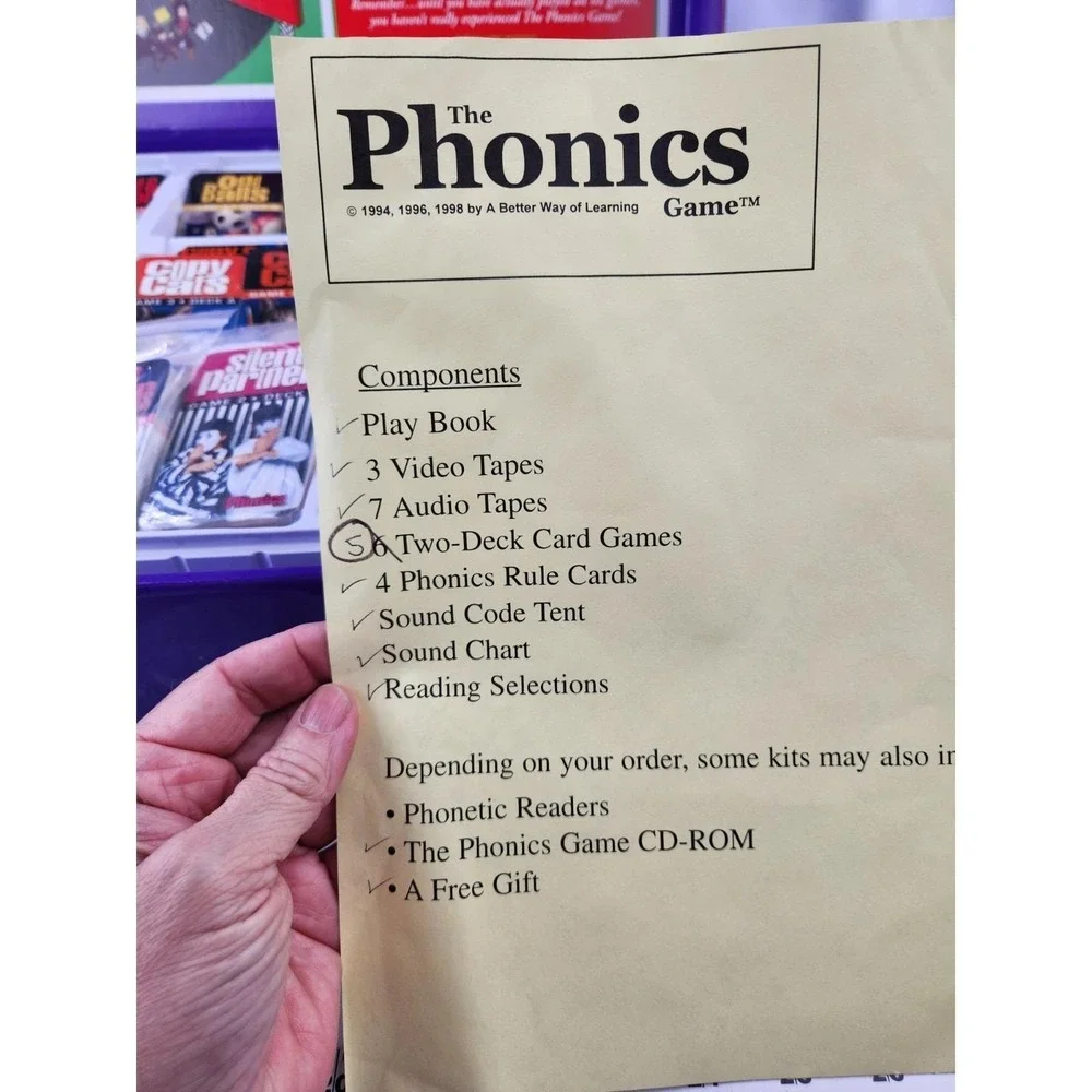 Vtg The Phonics Game Better Way Learning Educational Reading School Homeschool